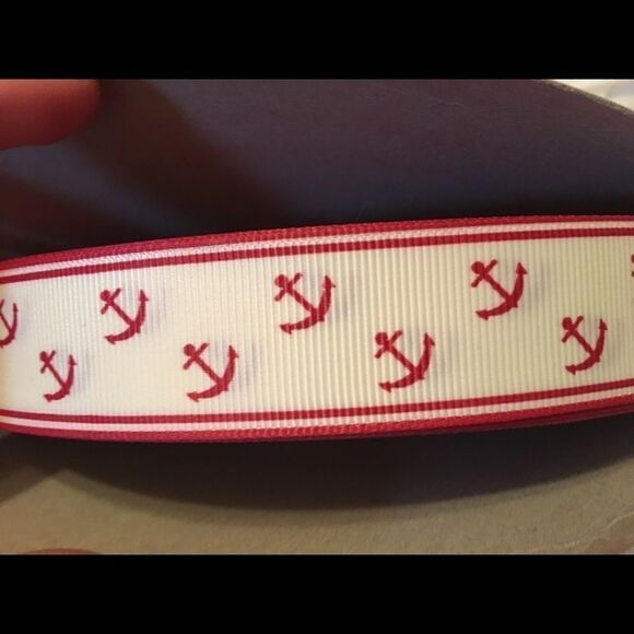 5/$24 grosgrain Ribbon 7/8” 5 yards anchor sail - Picture 2 of 9